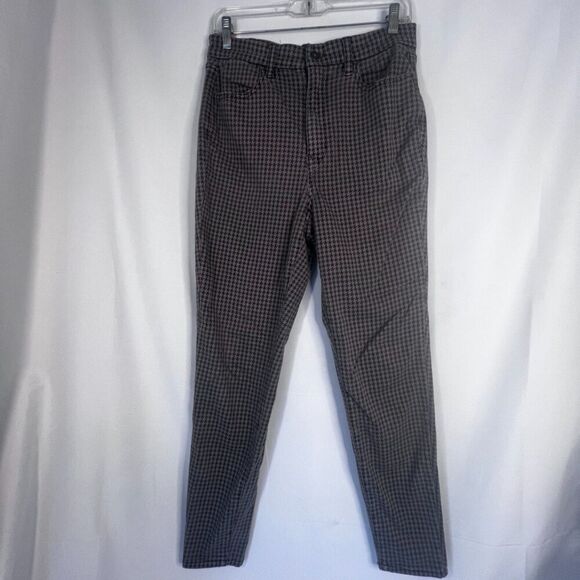 American Eagle Gray Houndstooth Curvy Super Hi-Rise Jegging Jean Size 10 - Picture 9 of 9